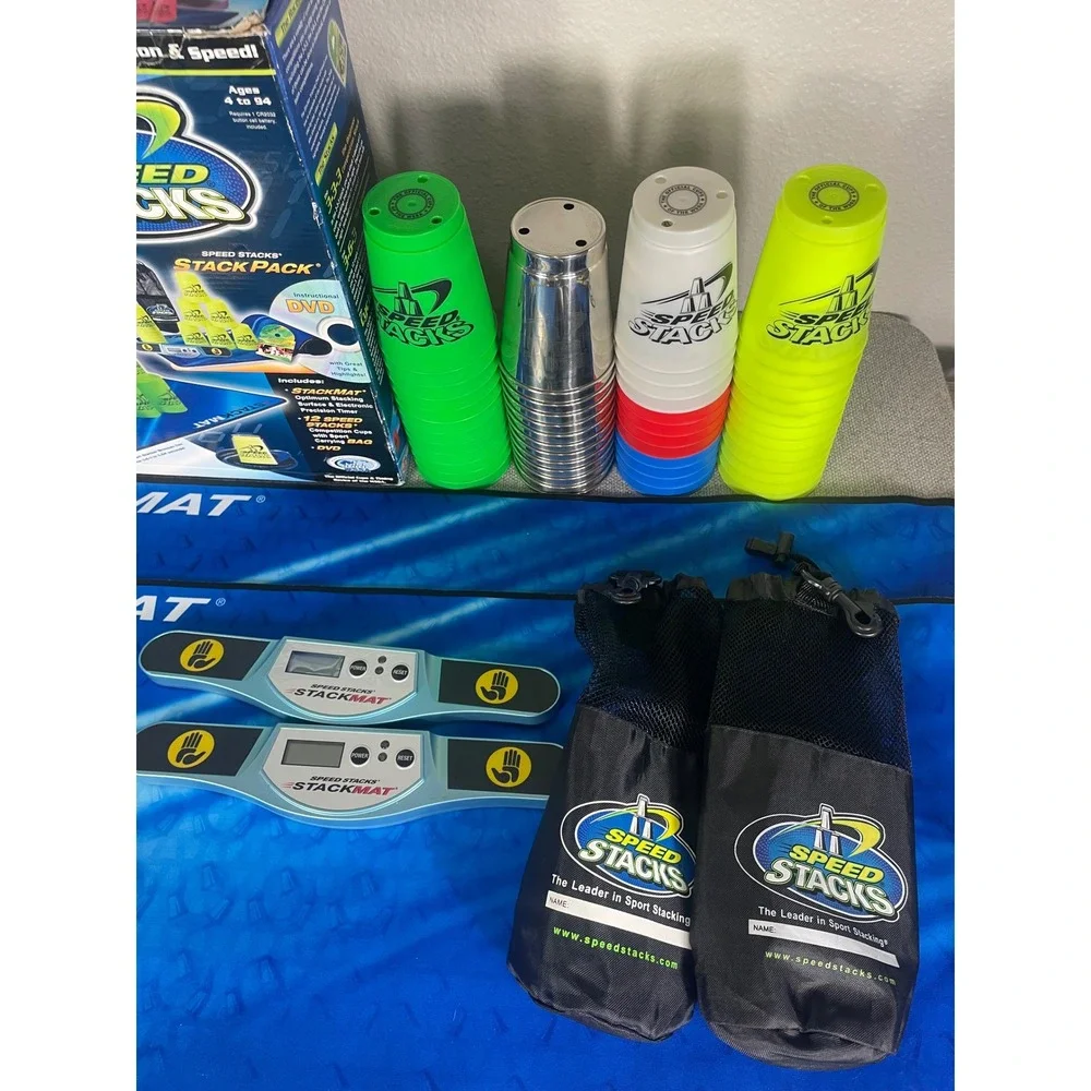 Speed Stacks Stack Pack Sport Stacking Set with Mats Timers and Cups